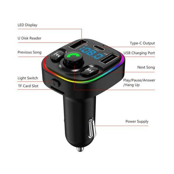 Transmetteur FM Bluetooth Voiture