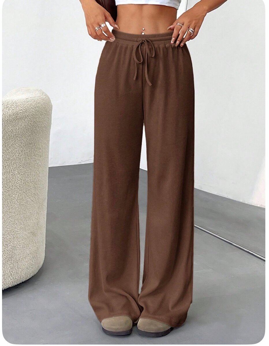 Pantalon large en lin