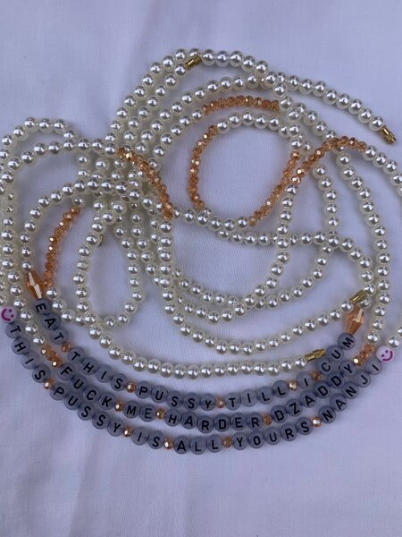 Glow in the dark waist beads