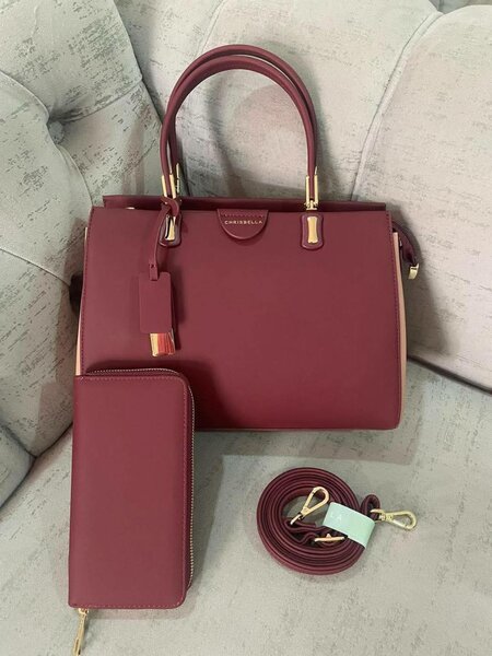 Sac à main bordeaux