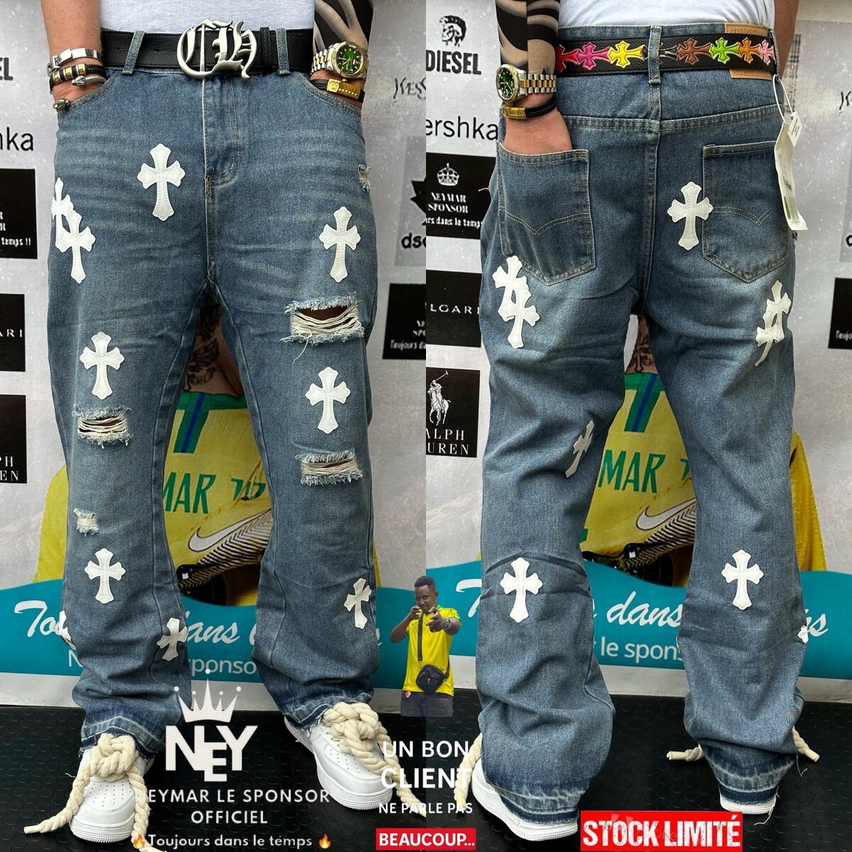 Jeans baggy tendance homme