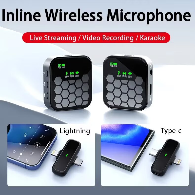 J33 Wireless Microphone - Dual Mic Set for Karaoke
