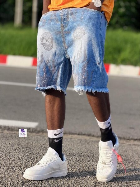 Shorts en jean décontracté