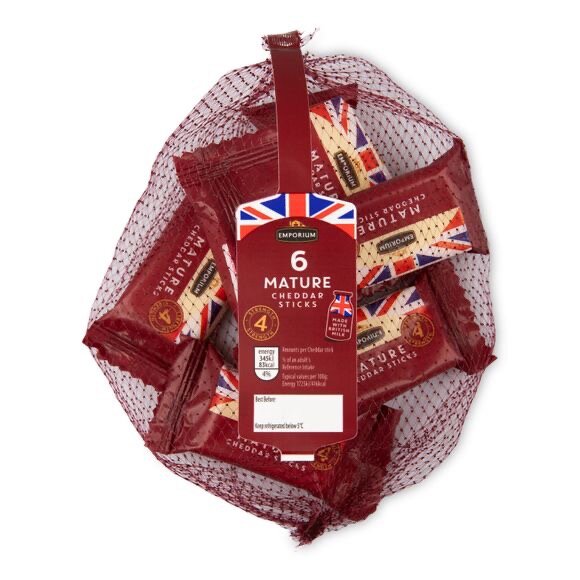 Emporium Cheddar Sticks 6x20g