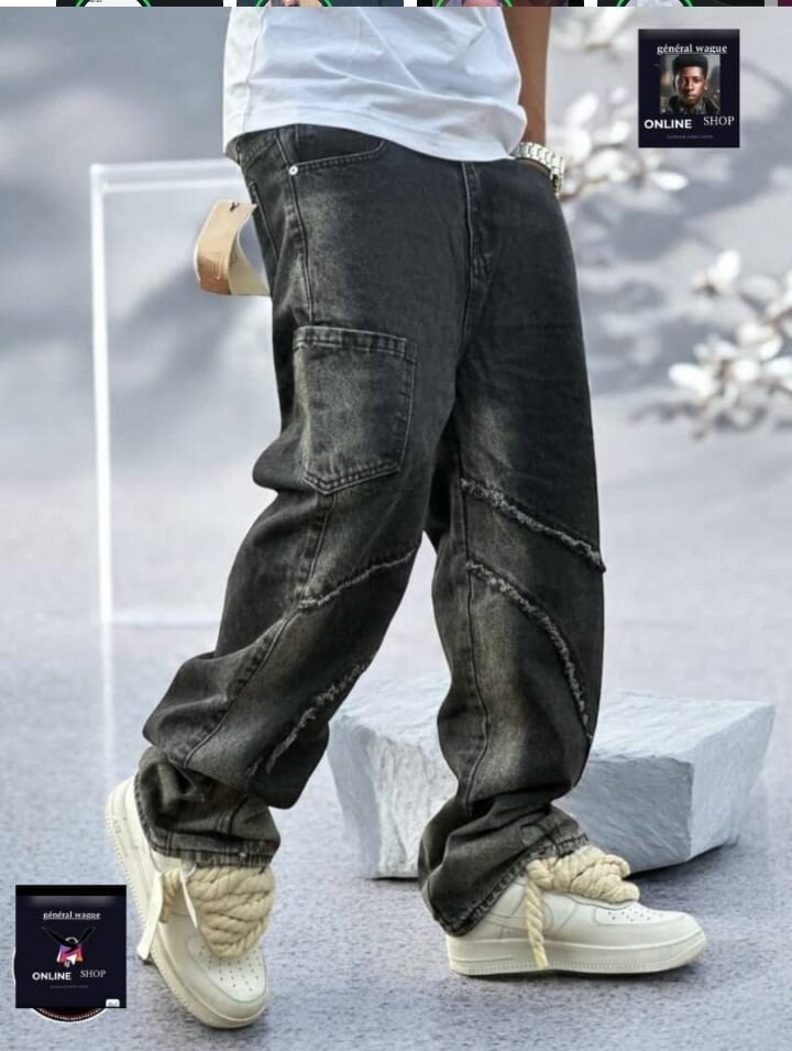 Jeans noirs vintage homme