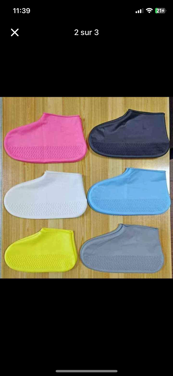 Couvre-chaussures en silicone coloré