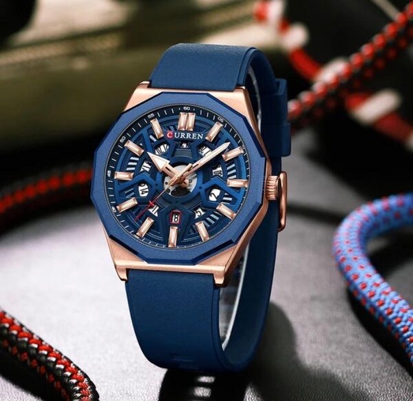 Montre Homme Élégante Bleu