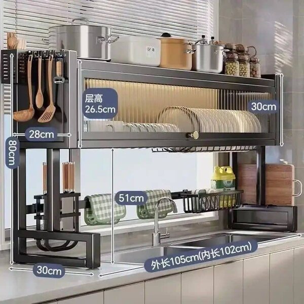 Over- the -sink dish Rack