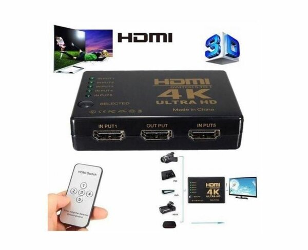 HDMI 5 entrées 1 sortie