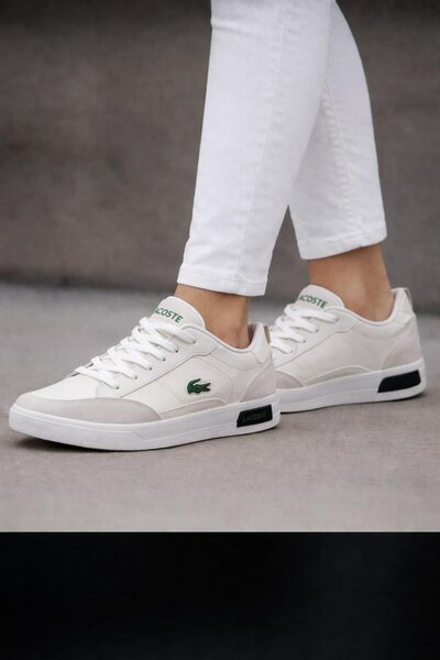 Chaussures Lacoste blanches pour homme