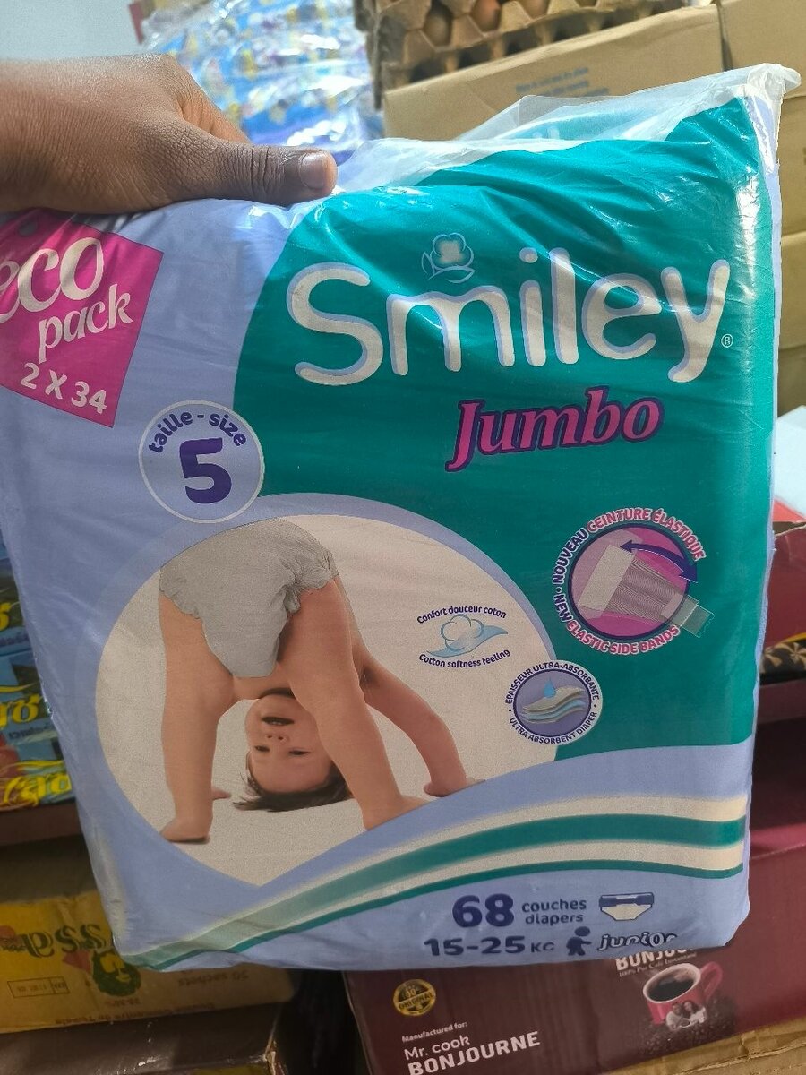 Couches bébé taille 5 Smiley Jumbo