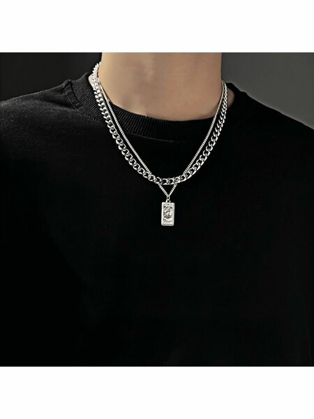 Collier homme en acier inoxyda