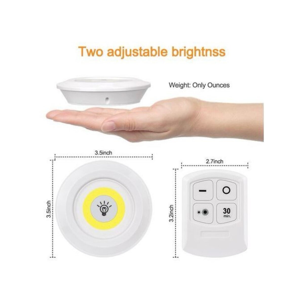 LED réglable sous-meuble avec télécommande
