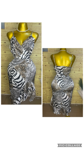 Robe élégante imprimée floral