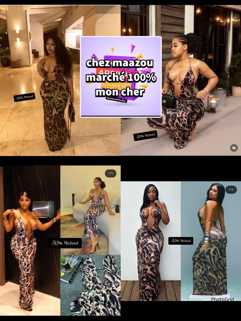 Robe Soirée Léopard Sensuelle