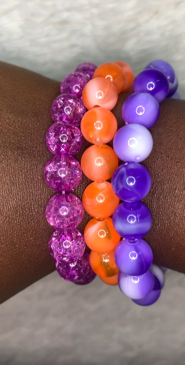 Bracelets colorés en perles