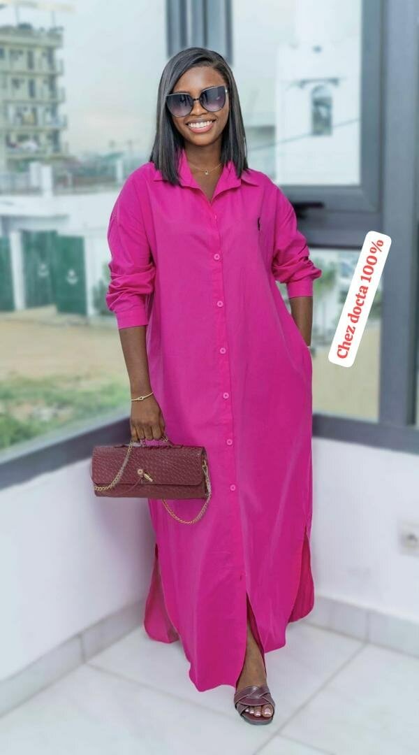 Robe Chemise Maxi Élégante