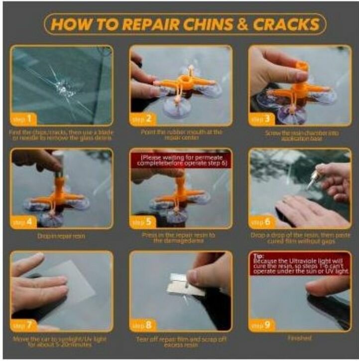 Kit D'agent Liquide De Réparation Des Rayures Du Pare-brise