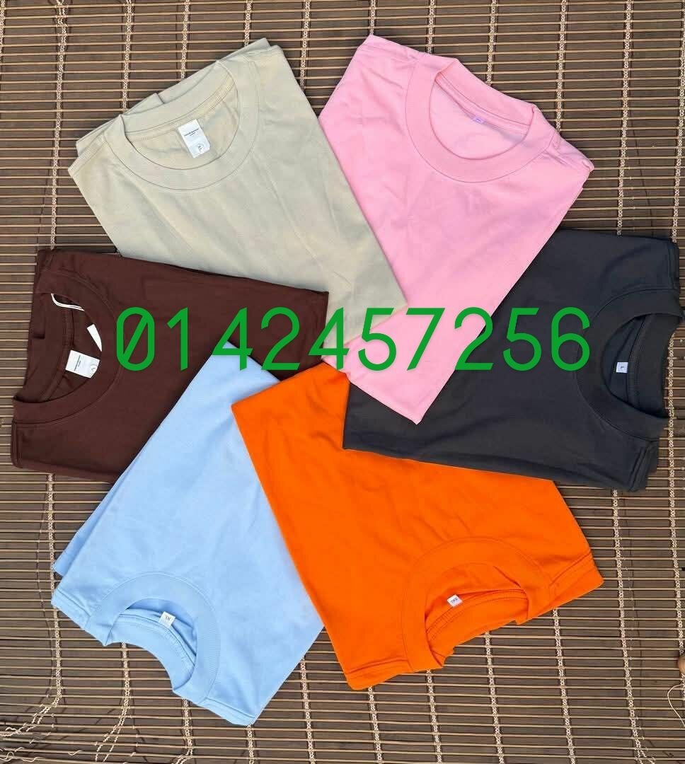 T-shirts en coton colorés