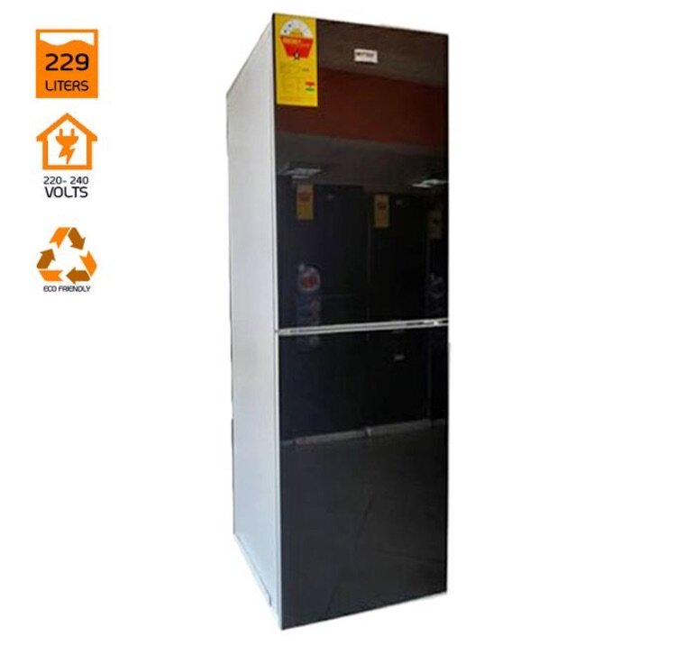 229 litres - ME-338 Combi Fridge - Black