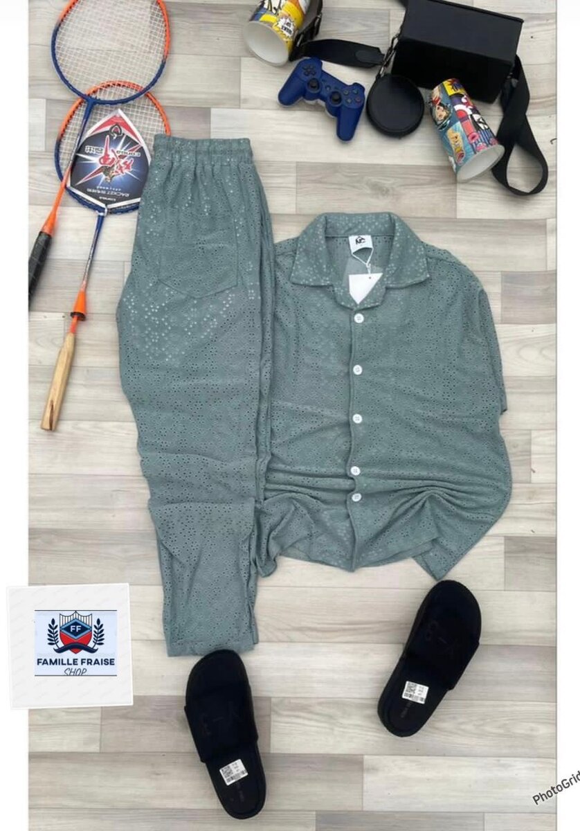 Pyjama élégant en coton