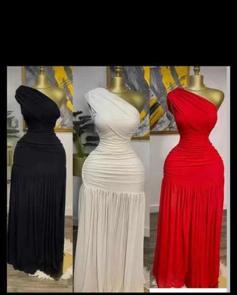 Robe longue asymétrique élégante pour femmes