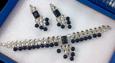 Chaandi Polish Kundan Party Set