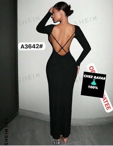 Robe Longue Dos Nu Élégante