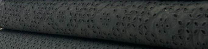 Натуральный 100% чёрный хлопок для шитья