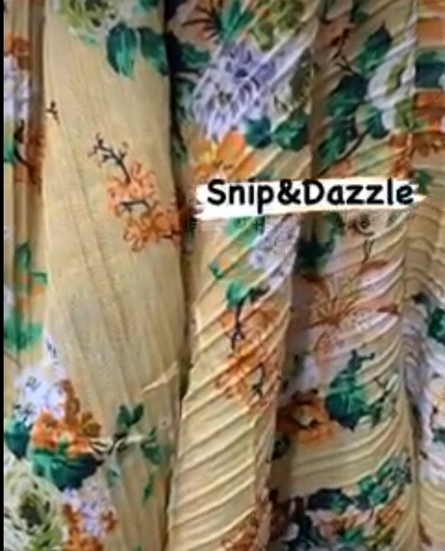 Our Designer Pleats are in Fabric is double length 