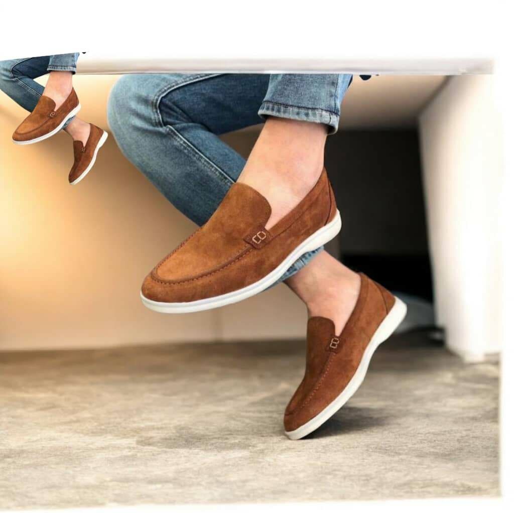 Mocassins en daim élégants
