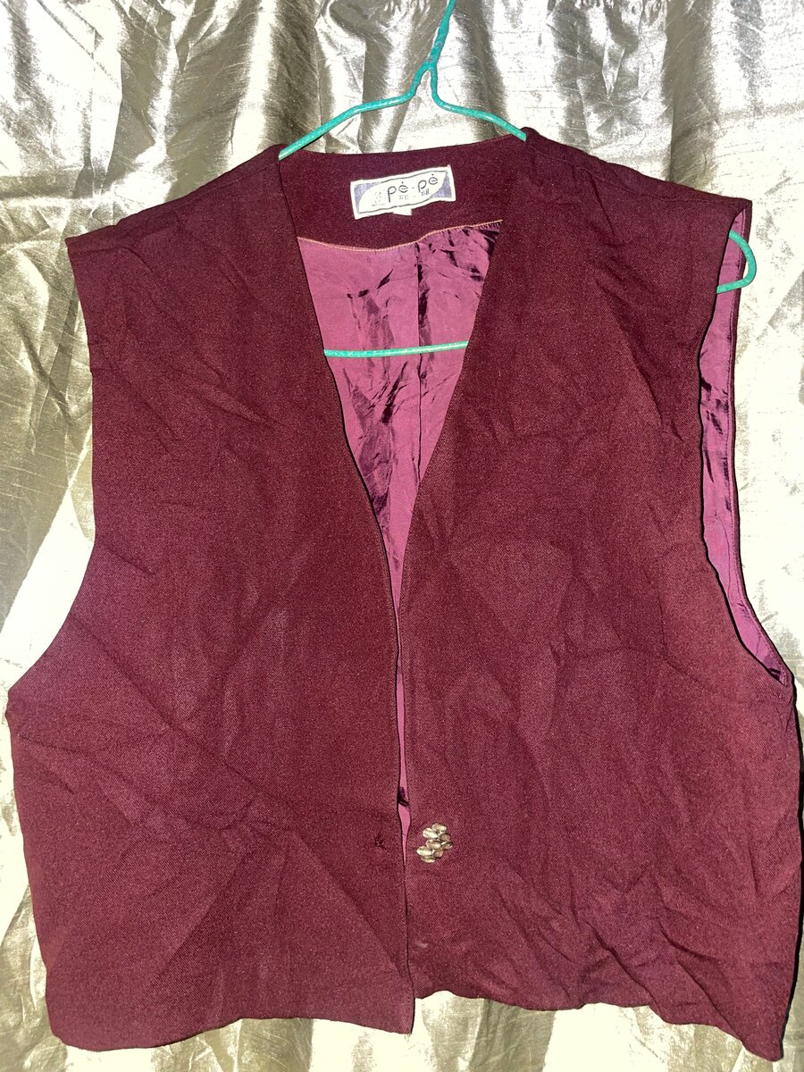 Gilet bordeaux élégant
