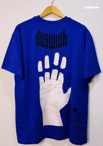 T-shirt bleu à motif unique