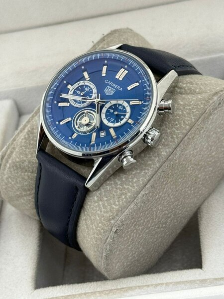 Montre Homme CITIZEN Chronographe Cuir Bleu