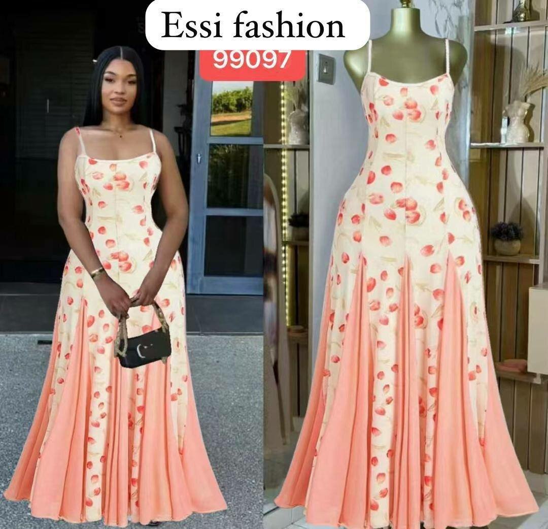 Robe Longue Évasée Florale