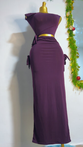 Ensembles jupe et haut violet