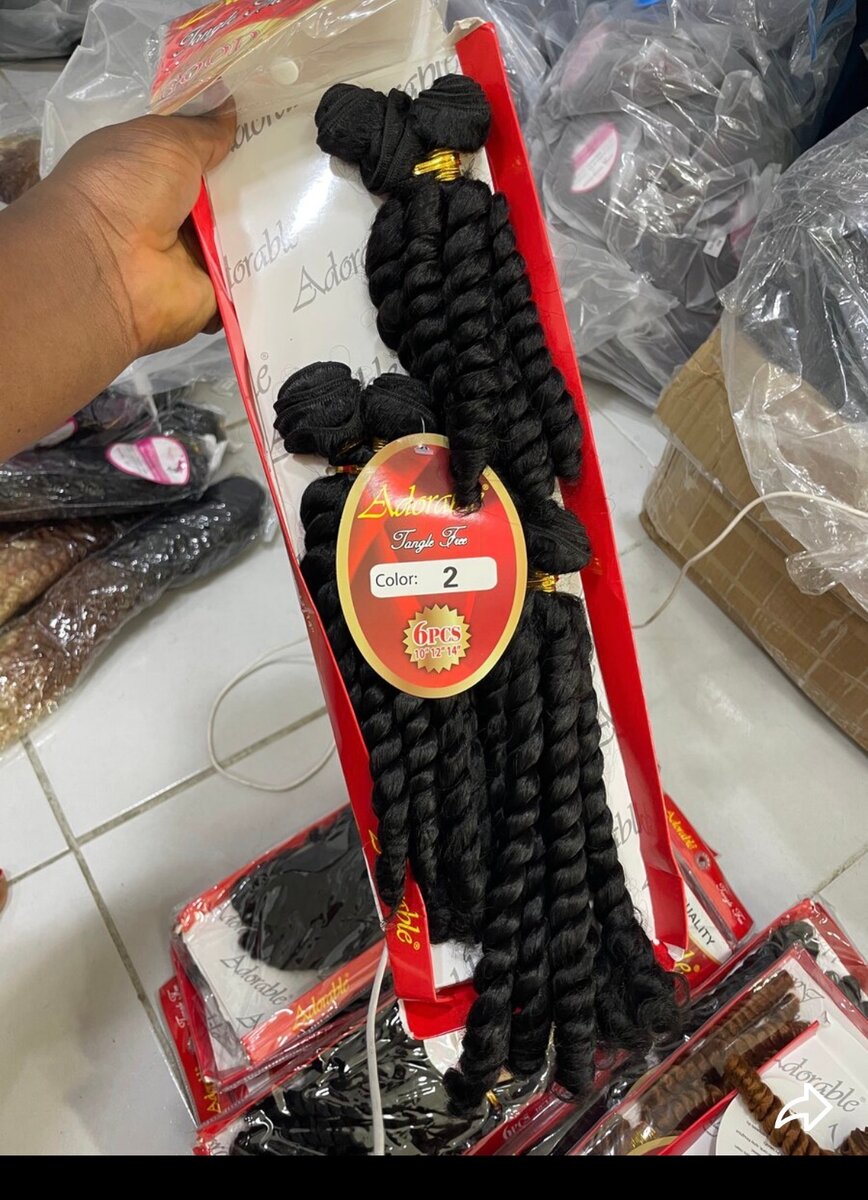 Tresses synthétiques torsadées