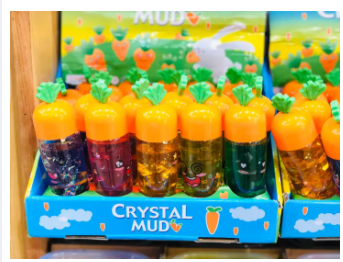 Carrot shape Slime- Single Pack