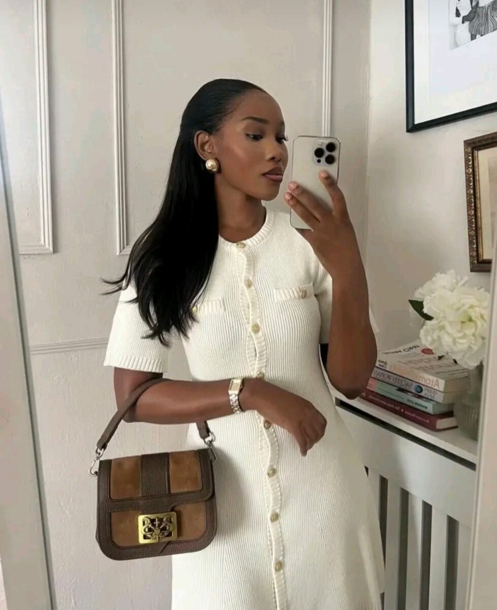 Robe en tricot élégante