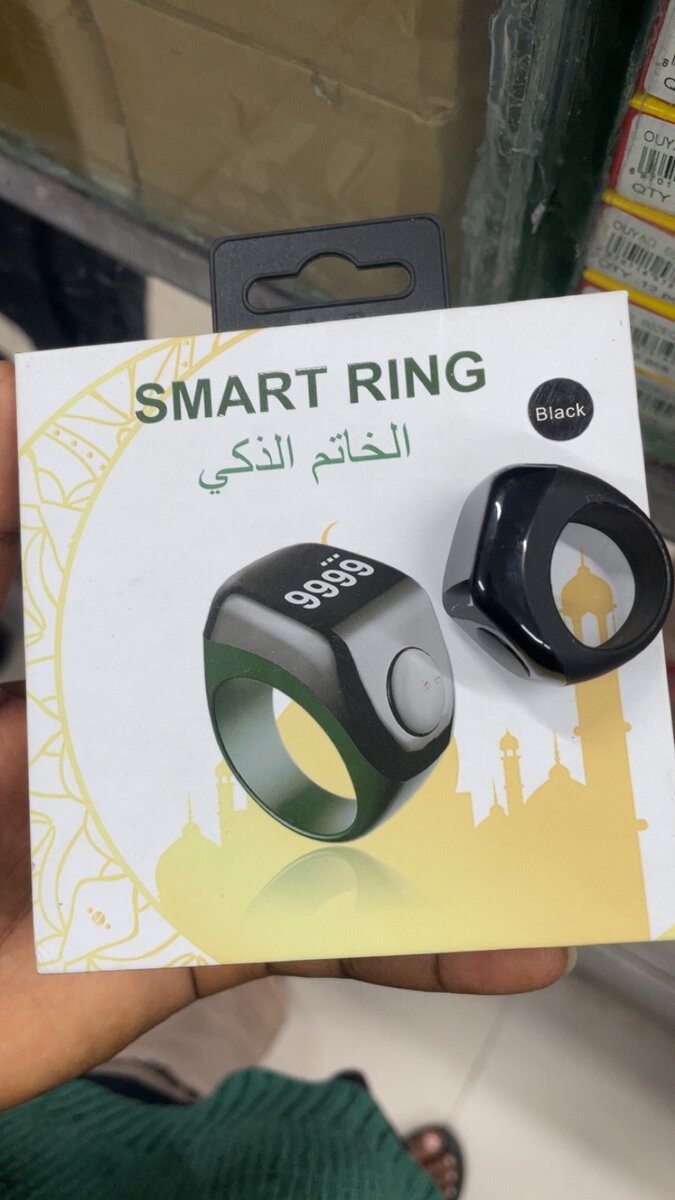 Bague Intelligente Noire