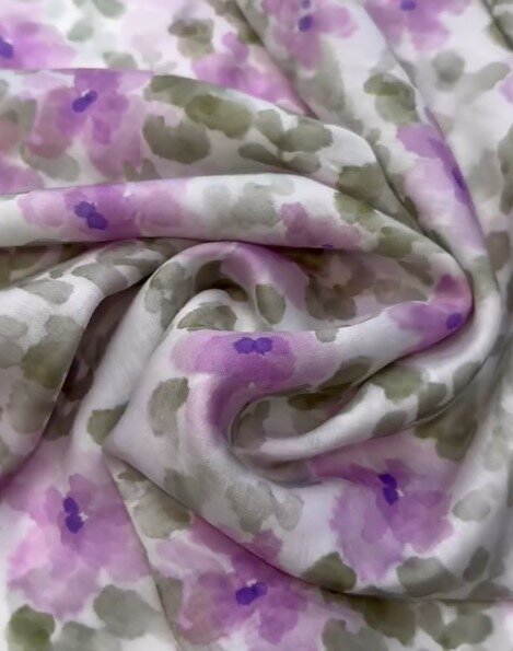 Красивая лёгкая ткань Тенсель батист с узором для пошива одежды