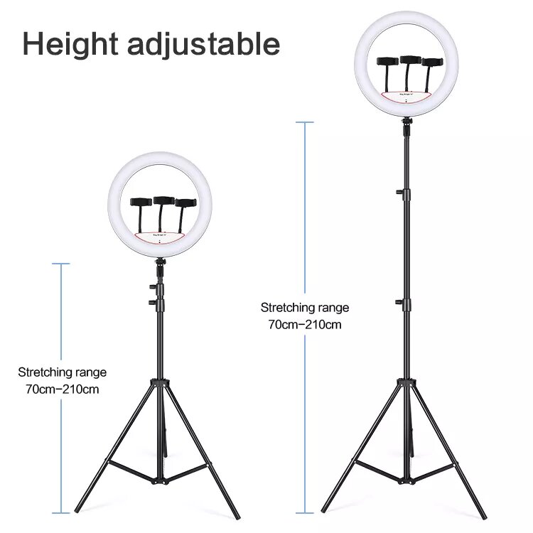 Ringlight 3 têtes 14 "