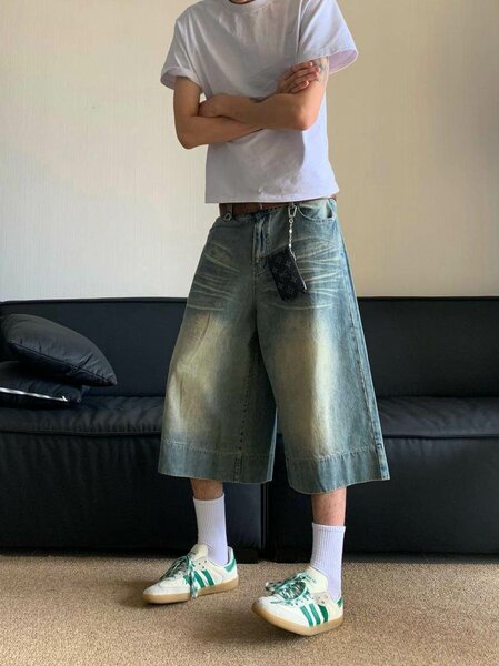 Baggy jeans shorts