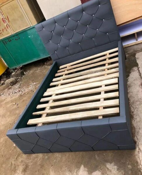 Double Leather Bedframe