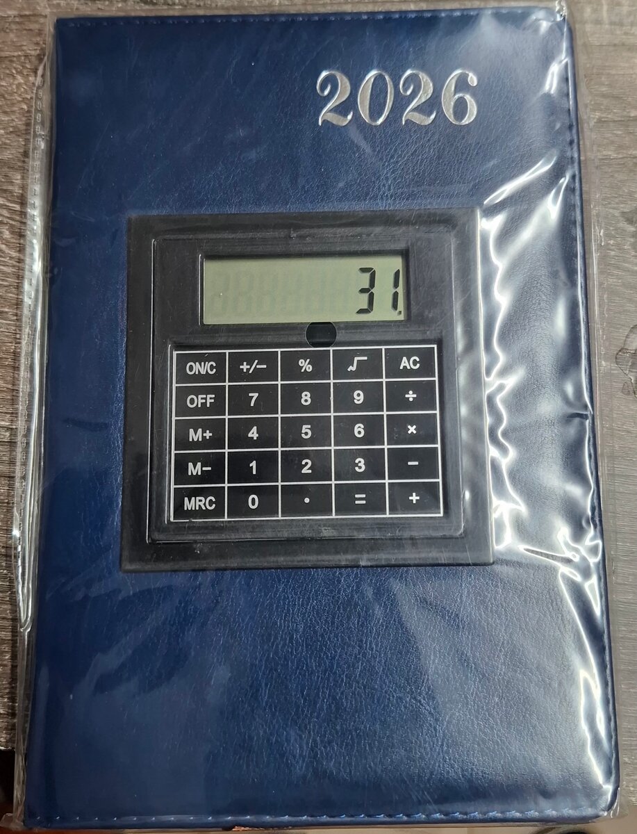 Agenda 2026 avec calculatrice