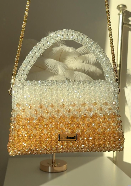 Sac à main perles élégant