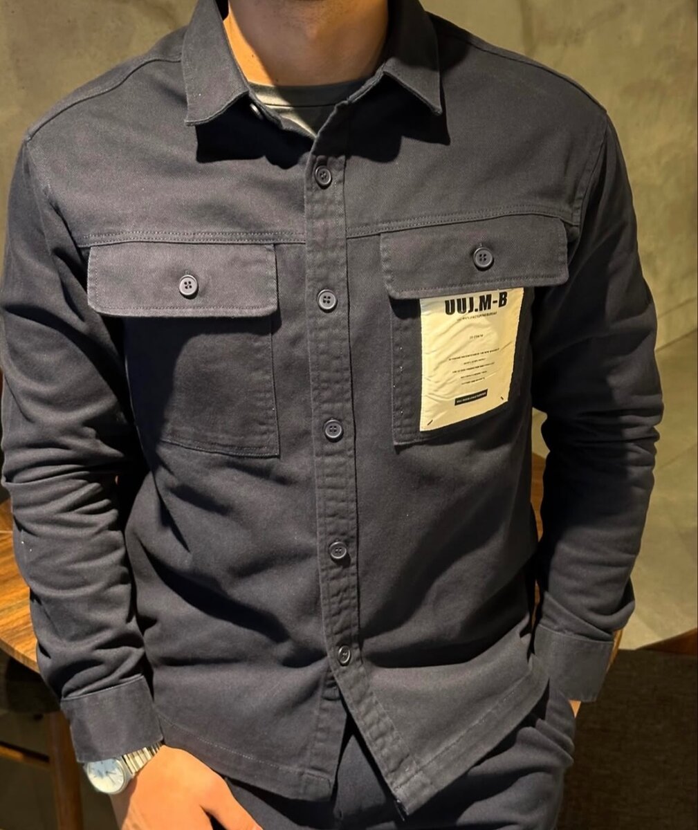 Джинсовая Рубашка размеры (M/L/Xl/2,3Xl)