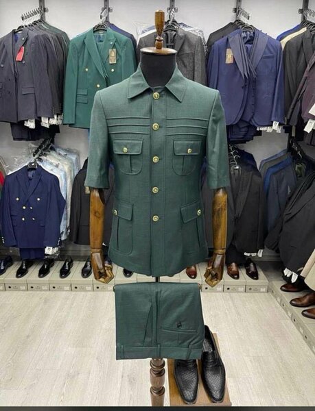 Costume homme manches courtes