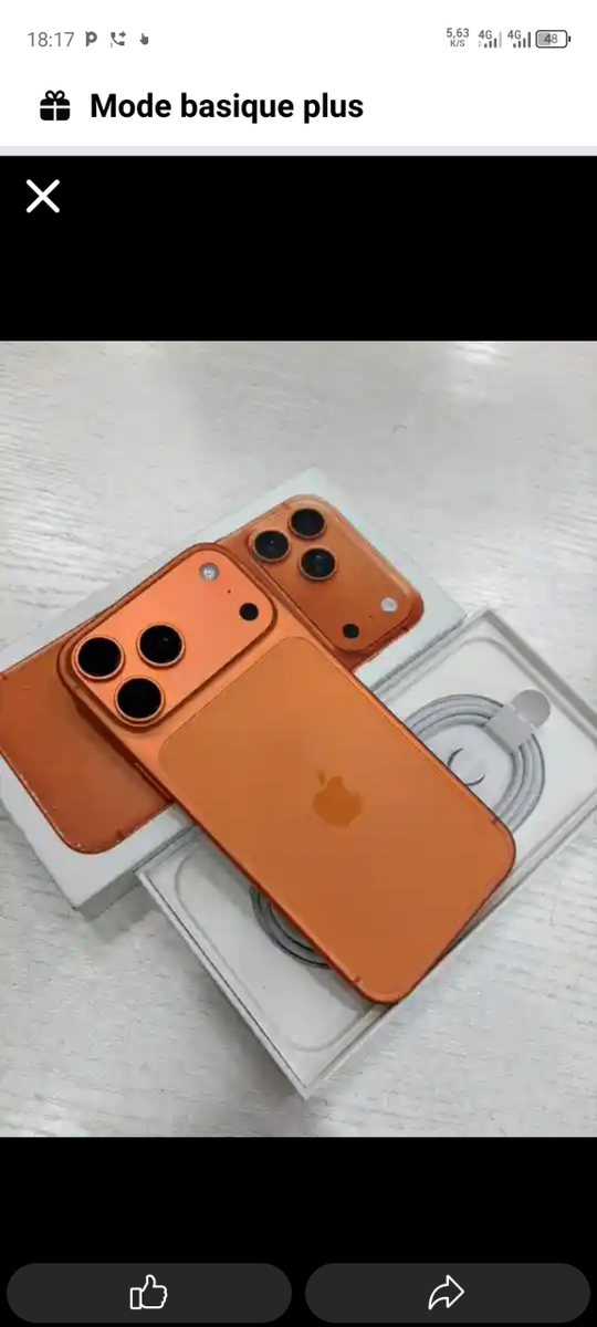 iPhone Orange 128 Go