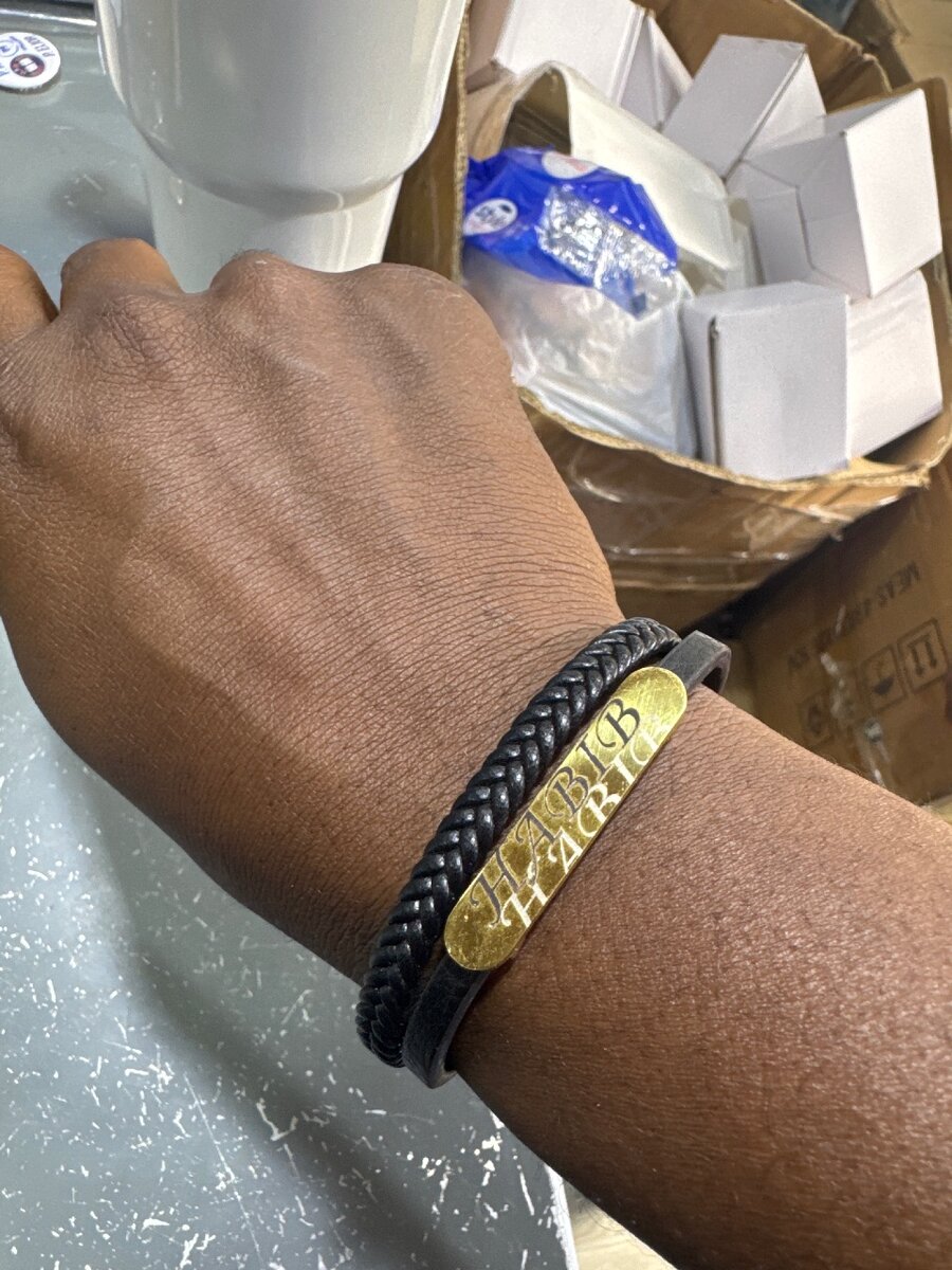 Bracelet en cuir personnalisé